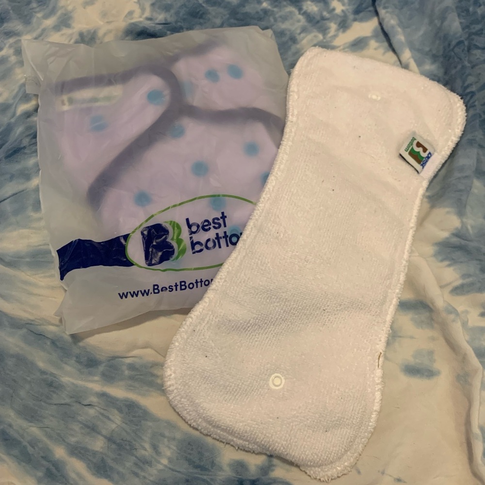 NEW Best Bottom Cloth Diaper Cover with used large insert